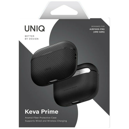 Калъф UNIQ Keva Prime за Apple AirPods Pro 3, Черен