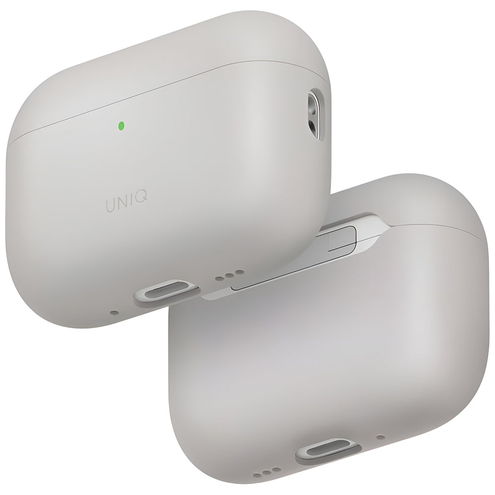 Калъф UNIQ Lino за Apple AirPods Pro 3, бежов