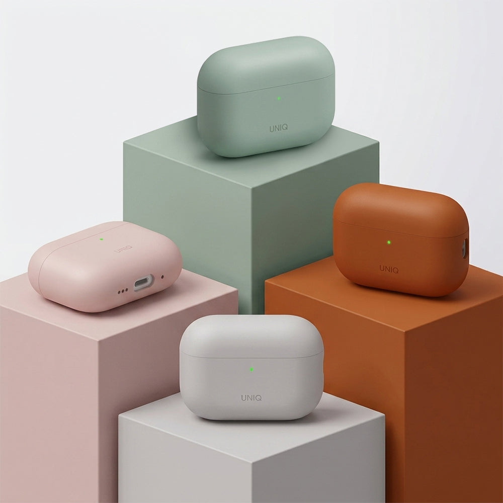 Калъф UNIQ Lino за Apple AirPods Pro 3, Оранжев