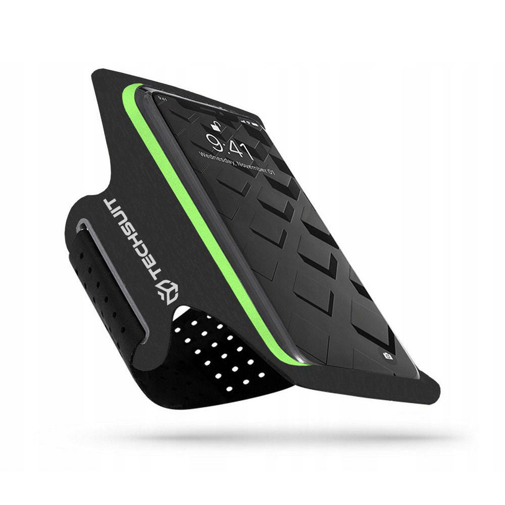 Универсален калъф за телефон макс. 6.5 инча, Techsuit, Sports TH10, Зелен