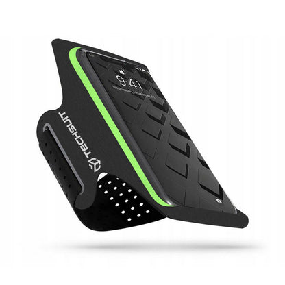Универсален калъф за телефон макс. 6.5 инча, Techsuit, Sports TH10, Зелен