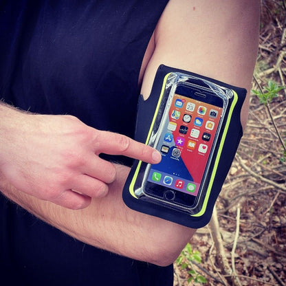 Универсален калъф за телефон макс. 6.5 инча, Techsuit, Sports TH10, Зелен