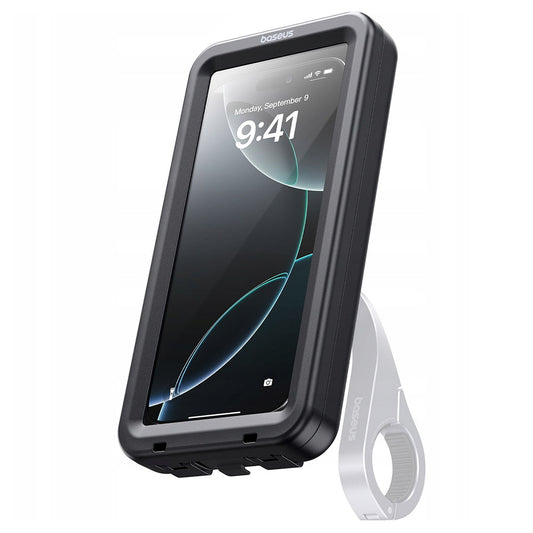 Универсален водоустойчив калъф съвместим с магнитна стойка за колело, Baseus, PrimeTrip VB1, Черен C0013D01