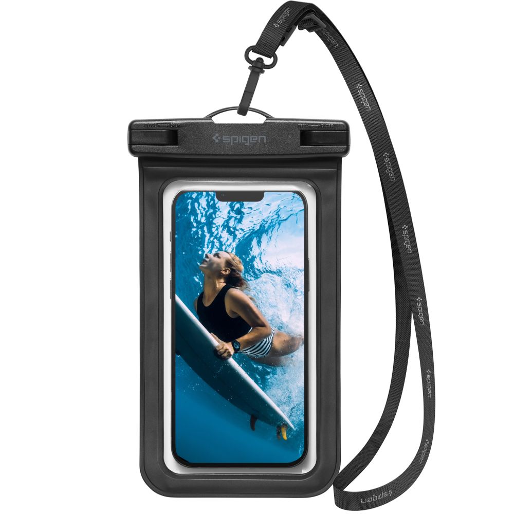 Универсален водоустойчив калъф за телефон 3.5inch - 7inch, Spigen, A601, Черен AMP04525