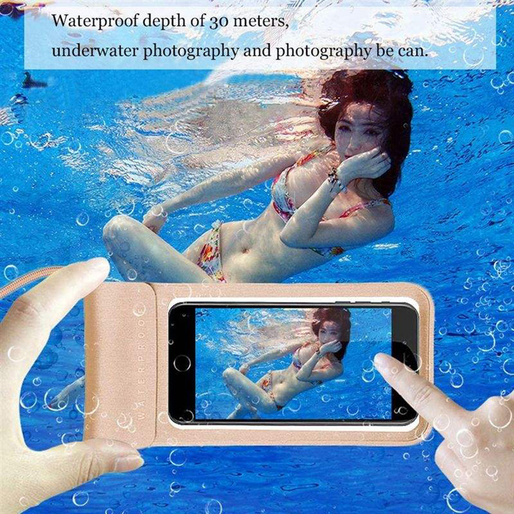 Universal Waterproof Case for Phone max. 6.8inch, Techsuit, TWC1, Silver