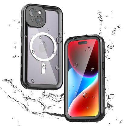 Водоустойчив калъф MagSafe за Apple iPhone 15, ShellBox, Черен