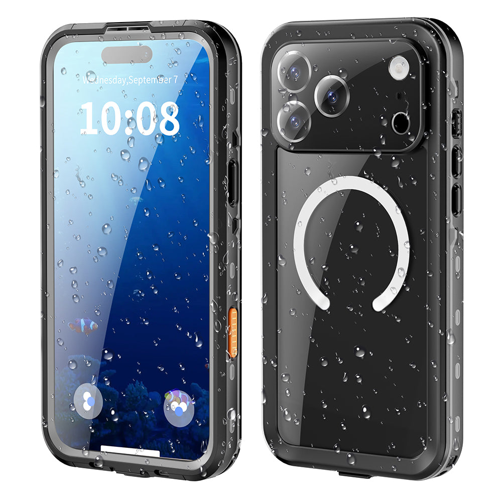 Водоустойчив калъф за Apple iPhone 18 Pro Max / 17 Pro Max, ShellBox, Черен