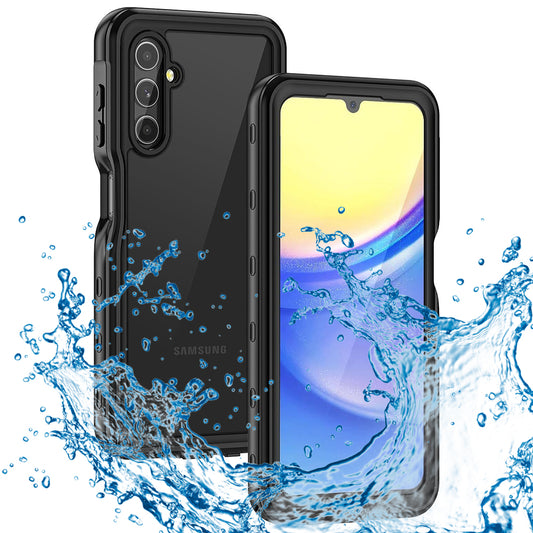 Водоустойчив калъф за Samsung Galaxy A15 5G A156 / A15 A155, ShellBox, Черен
