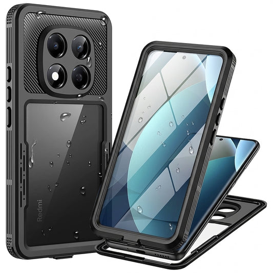 Водоустойчив калъф за Xiaomi Redmi Note 15 Pro 5G, ShellBox, Черен