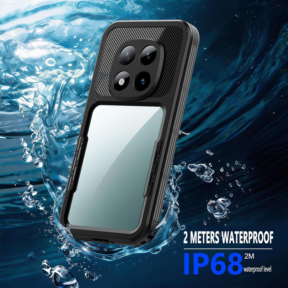 Водоустойчив калъф за Xiaomi Redmi Note 15 Pro 5G, ShellBox, Черен