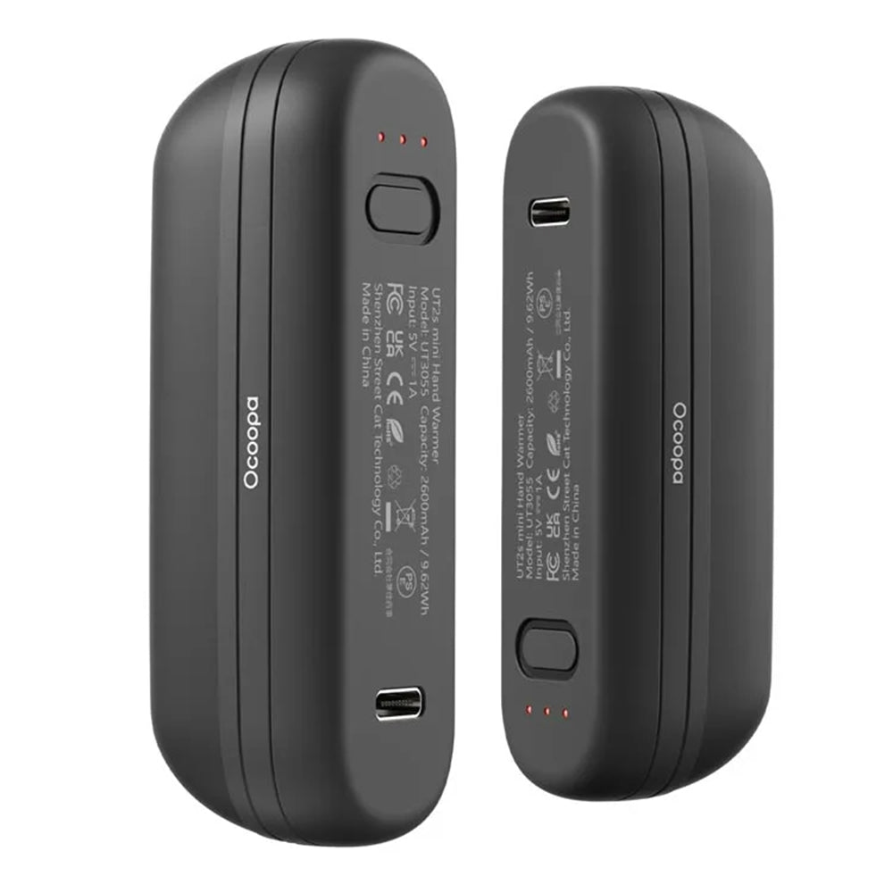 Ръчен отоплител Ocoopa UT2s Mini, Черен