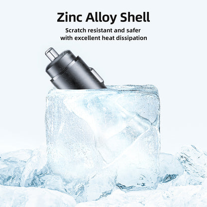 Автомобилен заряден уред Acefast B2, 72W, 3A, 2 x USB-C, Черен