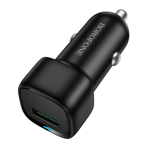 Автомобилен заряден уред Borofone BZ34 Cloud, 18W, 3A, 1 x USB-A, Черен