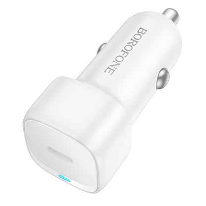 Автомобилен заряден уред Borofone BZ34A Cloud, 20W, 3A, 1 x USB-C, Бял