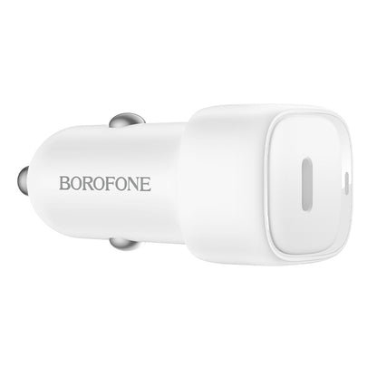 Автомобилен заряден уред Borofone BZ34A Cloud, 20W, 3A, 1 x USB-C, Бял