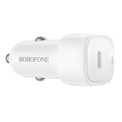 Автомобилен заряден уред Borofone BZ34A Cloud, 20W, 3A, 1 x USB-C, Бял