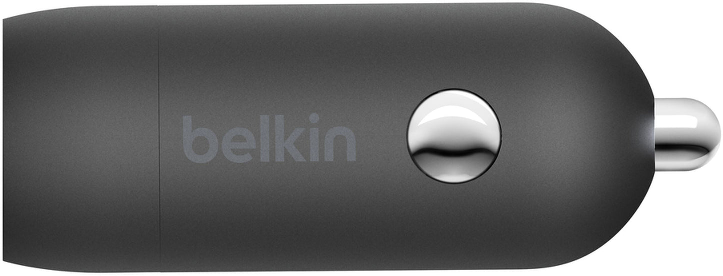 Автомобилно зарядно с USB-C кабел Belkin BoostCharge, 30W, 3A, 1 x USB-C, Черно CCA004bt1MBK-B6