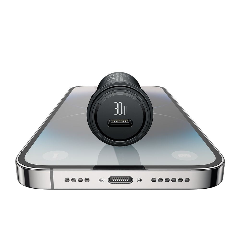 Автомобилен заряден уред с кабел Lightning McDodo CC-7492 Obsidian, 30W, 3A, 1 x USB-C, Черен