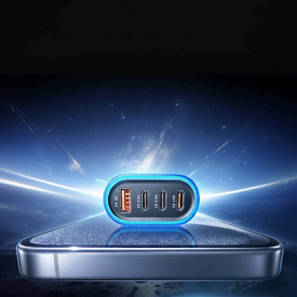 Автомобилен заряден уред с USB-C кабел Lisen, 101W, 3.25A, 1 x USB-A - 3 x USB-C, Черен YL0223120021