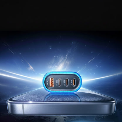 Автомобилен заряден уред с USB-C кабел Lisen, 101W, 3.25A, 1 x USB-A - 3 x USB-C, Черен YL0223120021