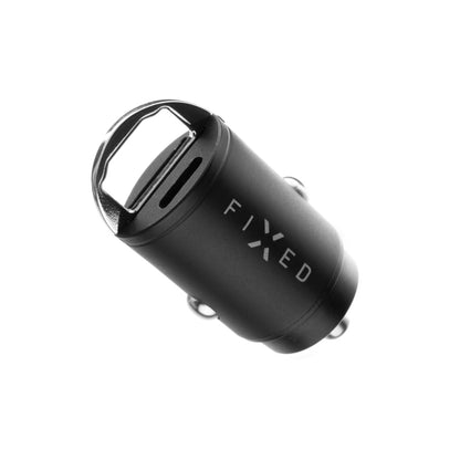 Автомобилен заряден уред Fixed, 30W, 3A, 1 x USB-A - 1 x USB-C, Черен