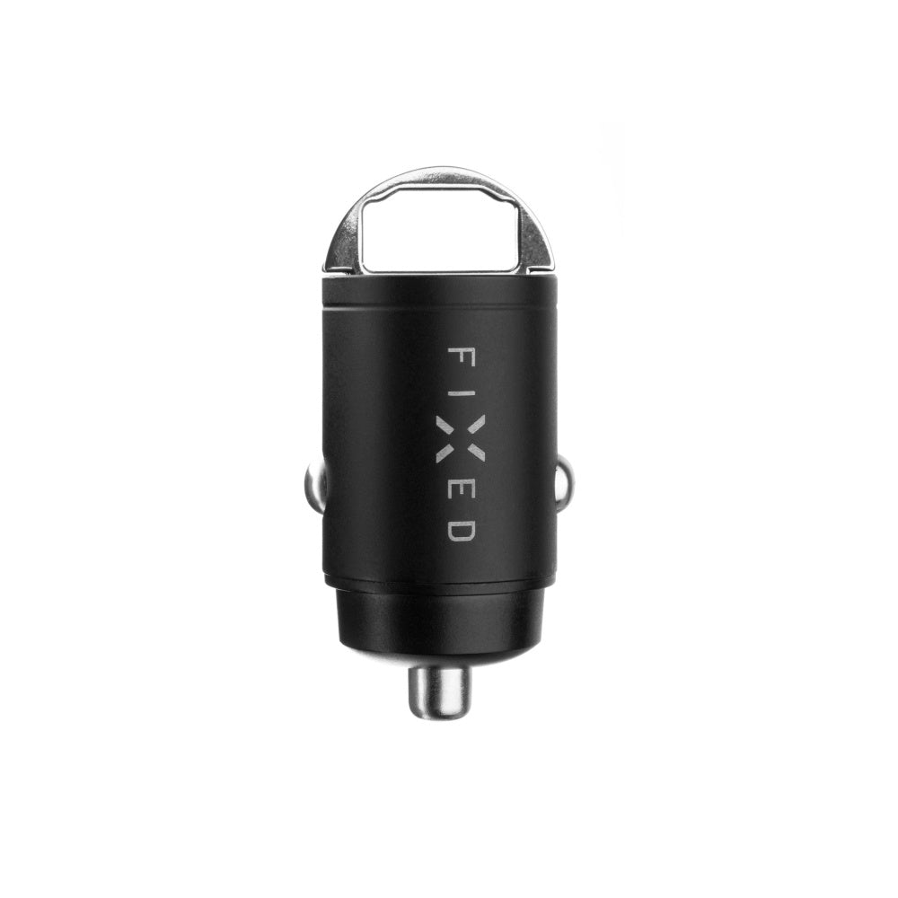 Автомобилен заряден уред Fixed, 30W, 3A, 1 x USB-A - 1 x USB-C, Черен