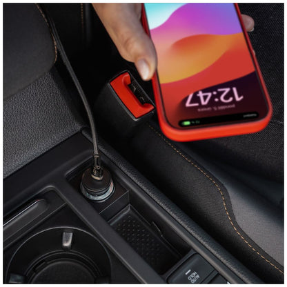 Автомобилен заряден уред Fixed, 30W, 3A, 1 x USB-C, Черен