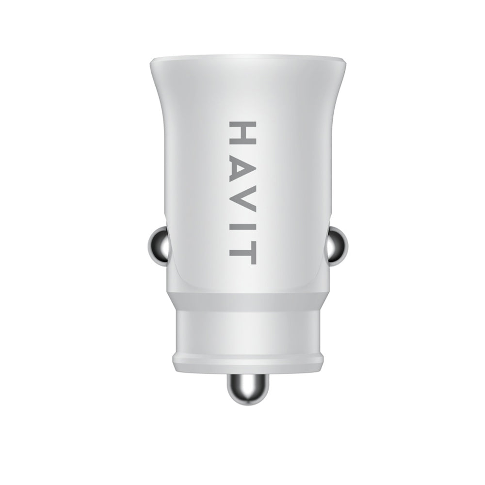HAVIT CC2022 Car Charger, 20W, 3A, 1 x USB-A - 1 x USB-C, White