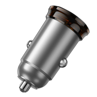 Автомобилен заряден уред HOCO NZ16B, 45W, 3A, 2 x USB-C, Сив