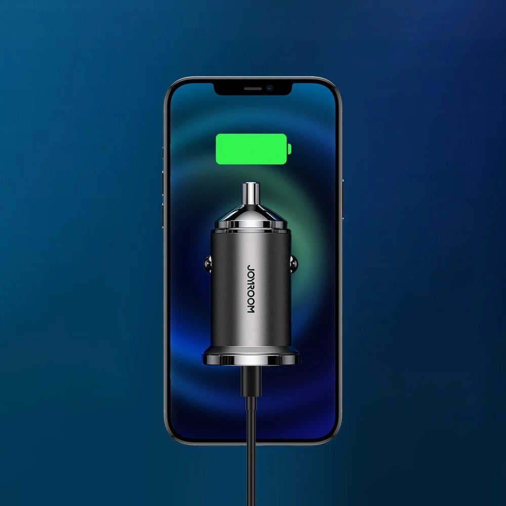 Автомобилен заряден уред Joyroom C-A35, 45W, 5A, 1 x USB-A - 1 x USB-C, Сив