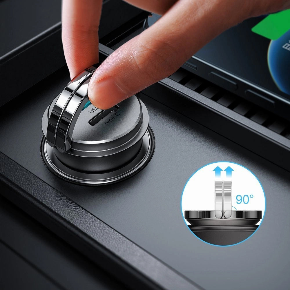 Автомобилен заряден уред Joyroom C-A35, 45W, 5A, 1 x USB-A - 1 x USB-C, Сив