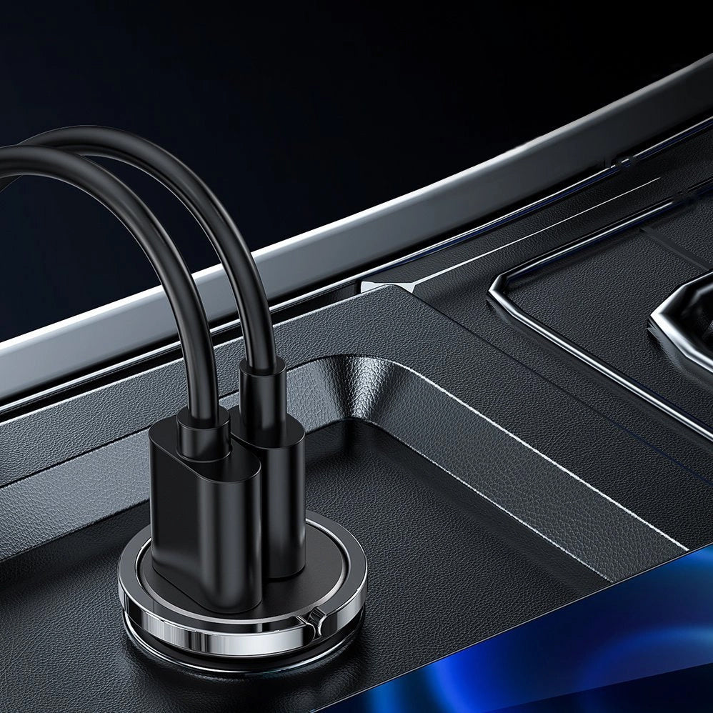 Автомобилен заряден уред Joyroom C-A35, 45W, 5A, 1 x USB-A - 1 x USB-C, Сив