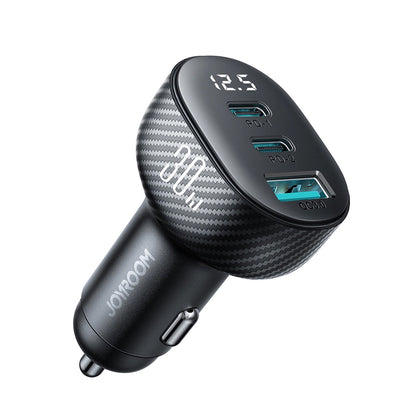 Автомобилен заряден уред Joyroom JR-CCD04, 30W, 3A, 1 x USB-A - 2 x USB-C, Черен