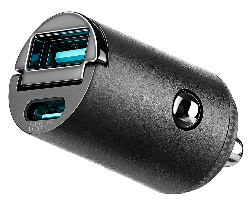Автомобилен зарядно Joyroom JR-CCN18, 65W, 1 x USB-A - 1 x USB-C, Черен