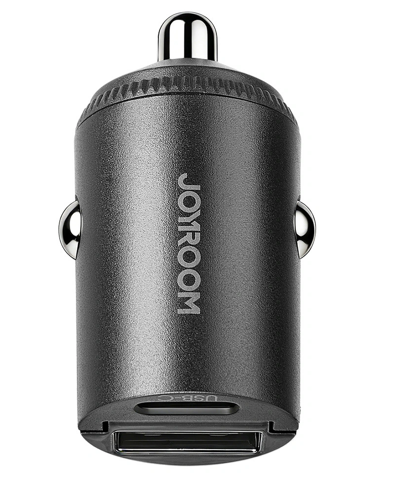 Автомобилен зарядно Joyroom JR-CCN18, 65W, 1 x USB-A - 1 x USB-C, Черен