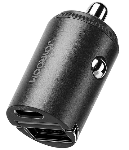 Автомобилен зарядно Joyroom JR-CCN18, 65W, 1 x USB-A - 1 x USB-C, Черен