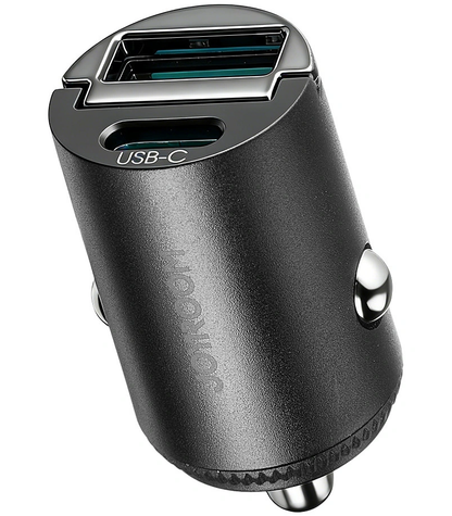 Автомобилен зарядно Joyroom JR-CCN18, 65W, 1 x USB-A - 1 x USB-C, Черен