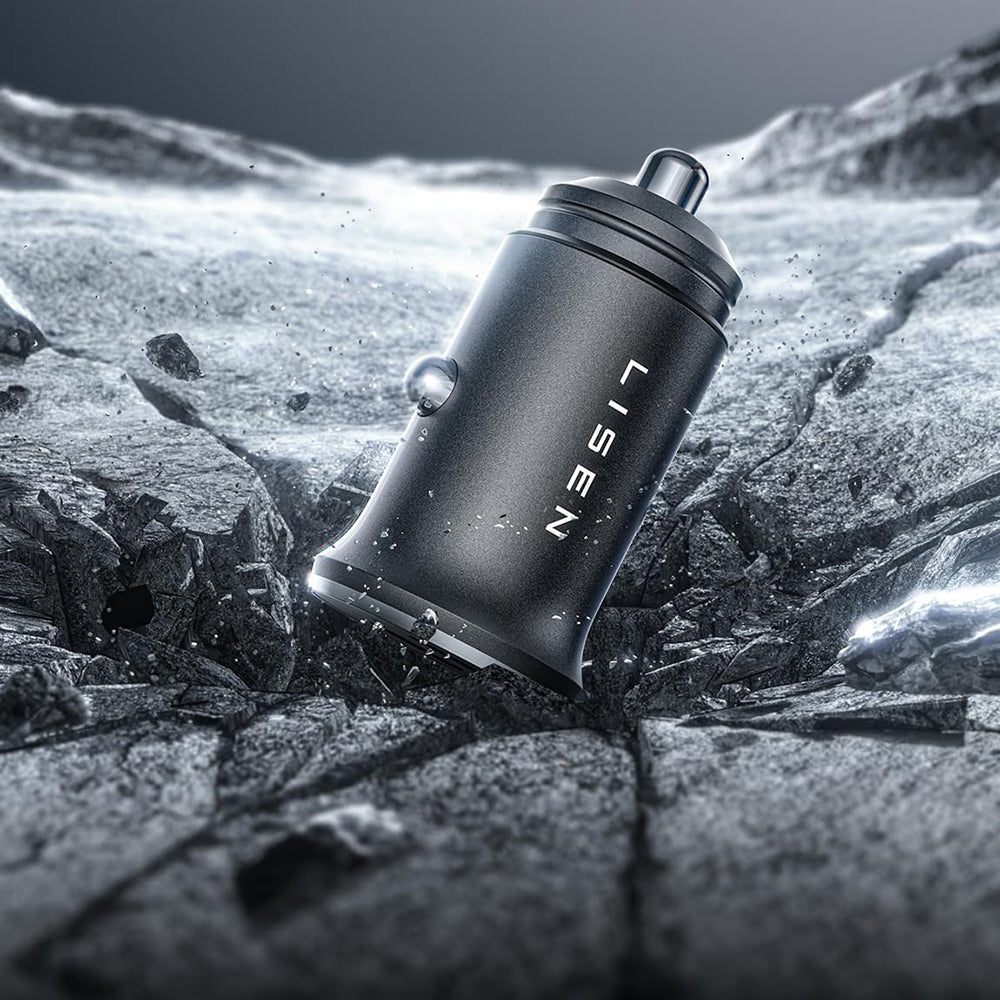 Автомобилен заряден уред Lisen, 45W, 3A, 2 x USB-C, Черен YL0223080007