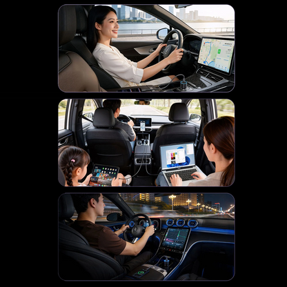Авто зарядно Orico PowerLink, 165W, 5A, 1 x USB-A - 2 x USB-C, Черно