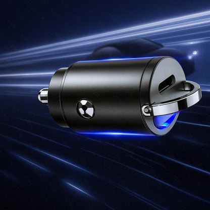 Автомобилен заряден уред Techsuit C5 NanoVolt, 30W, 3A, 1 x USB-C, Черен