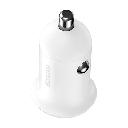 Зарядно устройство за кола Baseus Grain Pro, 24W, 2,4A, 2 x USB-A, бяло CCALLP-02 