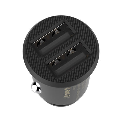 Зарядно за кола Baseus Grain, 10W, 2.4A, 2 x USB-A, черно CCALL-ML01