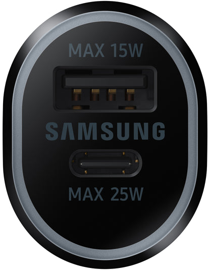 Зарядно устройство за автомобил Samsung, 40W, 2A, 1 x USB-A - 1 x USB-C, черно EP-L4020NBEGEU