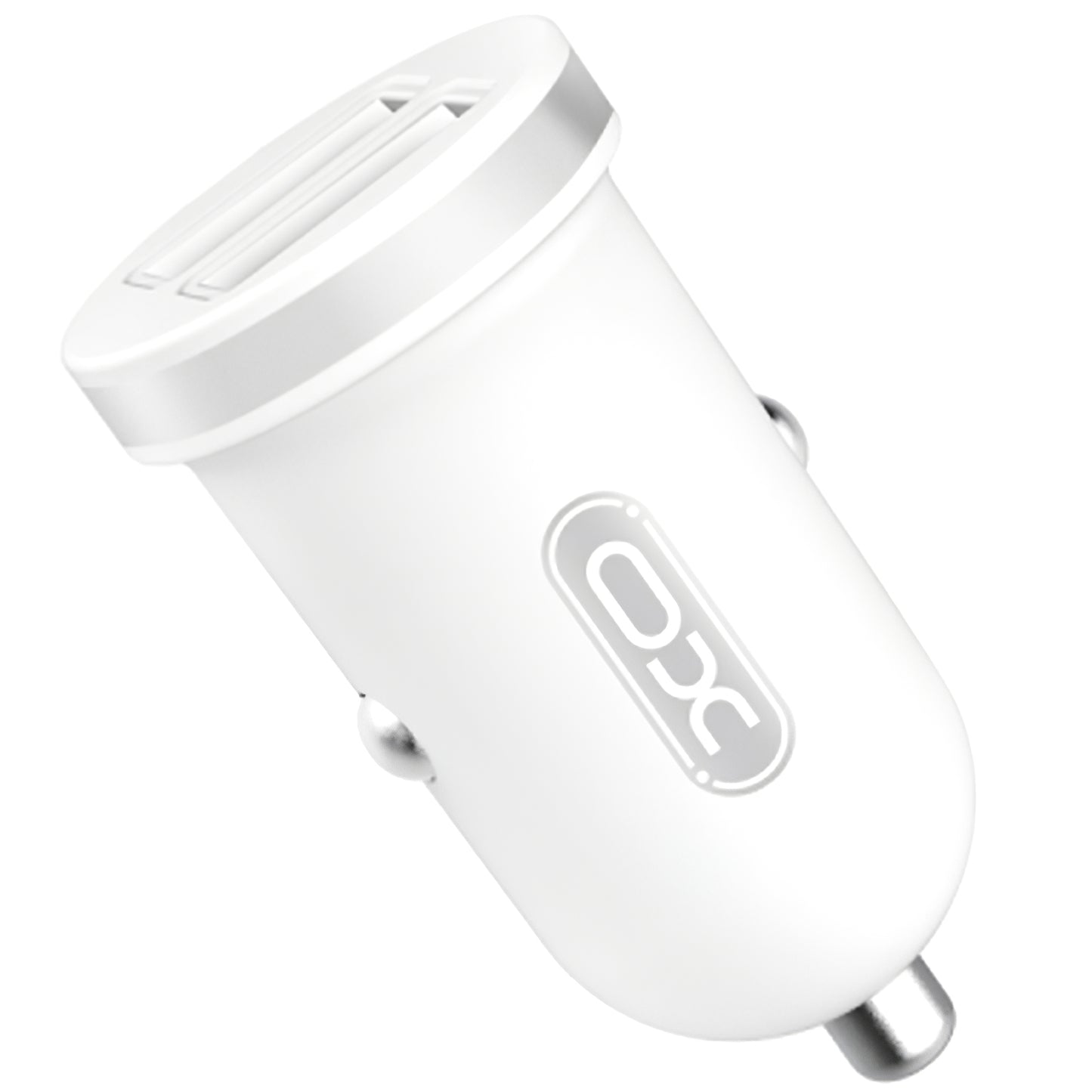 XO Design CC-18 Car Charger, 10.5W, 2.1A, 2 x USB-A, White