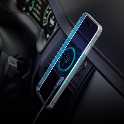 Безжично авто зарядно устройство 3MK, 15W, 1.67A, Черно