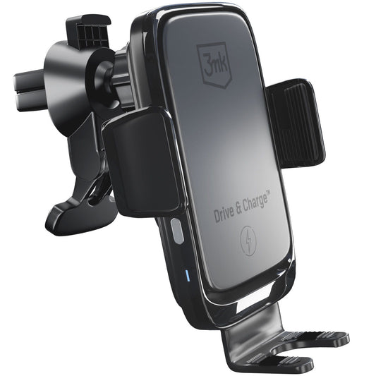 Безжично авто зарядно устройство 3MK Drive&Charge, 15W, 1.67A, Черно
