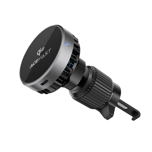 Безжично авто зарядно Acefast D40, 15W, 1.67A, Сиво