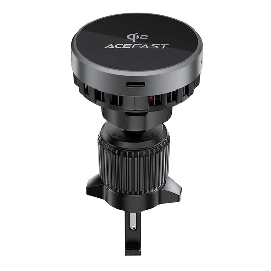 Безжично авто зарядно Acefast D40, 15W, 1.67A, Сиво