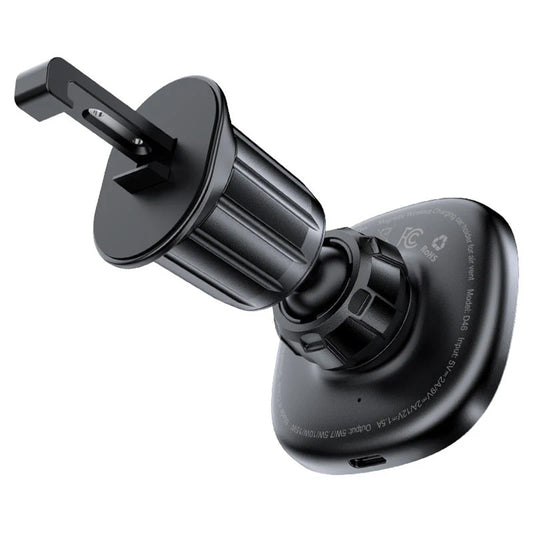 Безжично авто зарядно Acefast D46, 15W, 1.67A, Черно