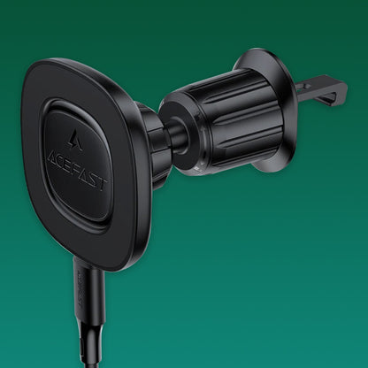 Безжично авто зарядно Acefast D46, 15W, 1.67A, Черно